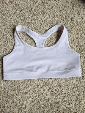 Nike Light White Racerback Athletic Bra